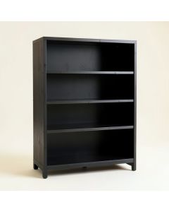 Meadow Field Freestanding Bookcase - Black (synthetic illustration; no displayed measurements)