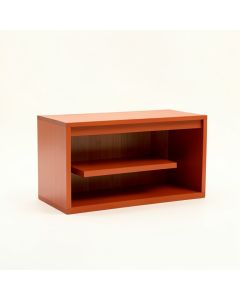 Dune Bluff Low Bookcase - Terracotta (synthetic illustration; no displayed measurements)