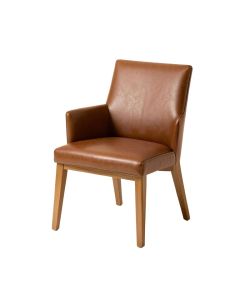 Malonne Faux Leather Solid Wood Parsons Chair