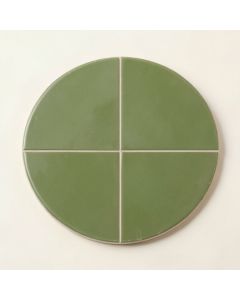 Penny Round .75 '' X .75 '' Porcelain Mosaic Tile In Olive (synthetic illustration; no displayed measurements)