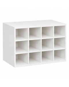 Pine Bluff Empty Mug-Storage Cabinet Insert - White