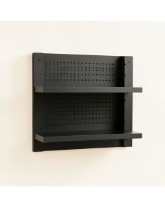 Rowan Bluff Empty Wall-Mounted Tool Organizer Panel - Black (synthetic illustration; no displayed measurements)