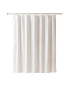 Ash Arc Shower Curtain Hanging Flat From A Plain Rod (synthetic illustration; no displayed measurements)