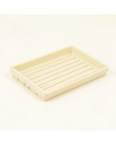 Stone Bluff Empty Under-Desk Cable Tray - Cream (synthetic illustration; no displayed measurements)