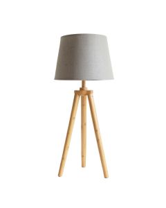 River Branch Floor Lamp With A Plain Fabric Shade - Gray (synthetic illustration; no displayed measurements)