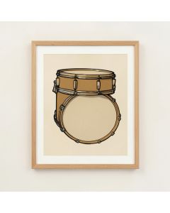 Snare Drum 1962 Parchment - Picture Frame Graphic Art Print On Paper (synthetic illustration; no displayed measurements)