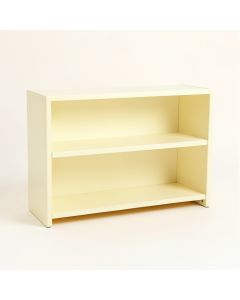 Reed Bluff Low Bookcase - Cream (synthetic illustration; no displayed measurements)