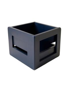 Vale Arc Empty Furniture-Style Pet Crate - Navy