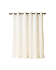 Solid Semi-Sheer Grommet Curtain Panels (synthetic illustration; no displayed measurements)