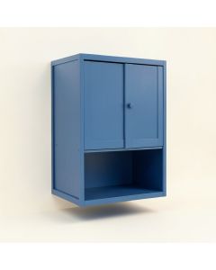 Alder Branch Wall-Mounted Laundry Cabinet - Blue (synthetic illustration; no displayed measurements)