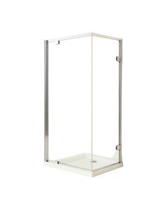 Elan 52 '' - 56 '' W X 74 '' H Single Sliding Frameless Shower Door With Rollerdisk™ Technology