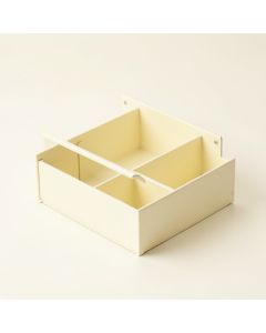 Hazel Bend Empty Coffee-Station Organizer - Ivory (synthetic illustration; no displayed measurements)