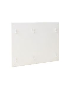 Clay Dell Empty Wall-Mounted Tool Organizer Panel - White (synthetic illustration; no displayed measurements)