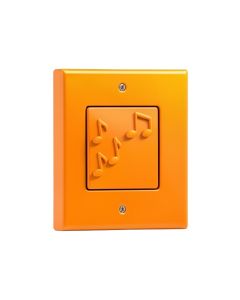 Musical Abstract With 3D Musical Notes On A Bright Gradient 2-Gang Toggle Light Switch Wall Plate