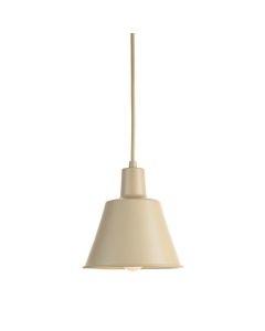 Vale Bluff Pendant Light Suspended From One Plain Cable - Beige (synthetic illustration; no displayed measurements)