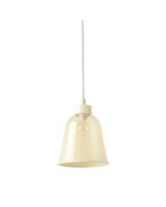 Harbor Bend Pendant Light Suspended From One Plain Cable - Ivory (synthetic illustration; no displayed measurements)