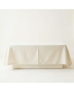 Maple Bend Flat Bed Sheet - Ivory (synthetic illustration; no displayed measurements)