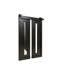 Low Ceiling Single Bypass Double Door Barn Hardware Kit