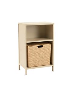 Hill Brook Freestanding Pull-Out Hamper Cabinet - Beige (synthetic illustration; no displayed measurements)