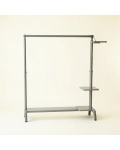 Hill Branch Empty Garment Rack - Gray (synthetic illustration; no displayed measurements)