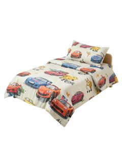 Sirois Animal Zoom Car Racing Baby 9 Piece Crib Bedding Set