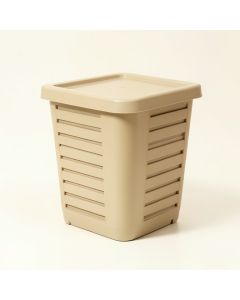 Alder Canyon Closed Garden Compost Bin - Beige (synthetic illustration; no displayed measurements)