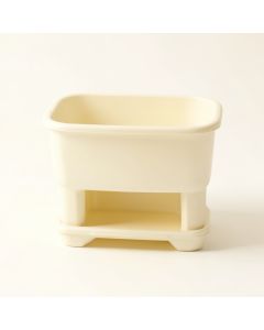 Sage Bridge Empty Raised Planter - Ivory (synthetic illustration; no displayed measurements)