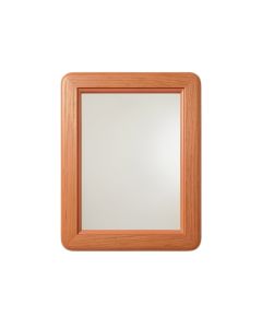 River Crest Framed Wall Mirror - Terracotta
