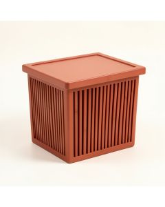 Clay Bridge Laundry Hamper - Terracotta (synthetic illustration; no displayed measurements)