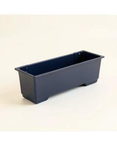Pine Bridge Empty Railing Planter With Integral Brackets - Navy (synthetic illustration; no displayed measurements)