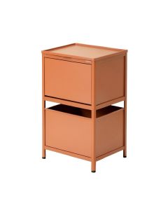 Aspen Dale Freestanding Pull-Out Hamper Cabinet - Terracotta