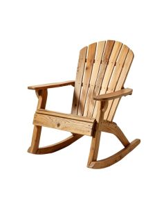Acacia Wood Outdoor Rocking Chair (synthetic illustration; no displayed measurements)