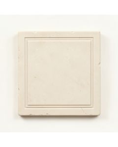 Olive Crest Uninstalled Square Decorative Tile - Ivory (synthetic illustration; no displayed measurements)