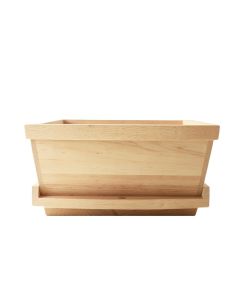 Moss Crest Empty Raised Planter - Beige