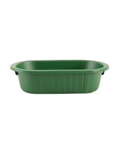 Willow Bend Empty Railing Planter With Integral Brackets - Green