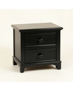 Sage Edge Nightstand - Black (synthetic illustration; no displayed measurements)