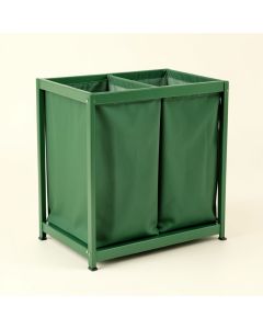 Wren Dale Laundry Sorting Station With Plain Removable Bags - Green (synthetic illustration; no displayed measurements)