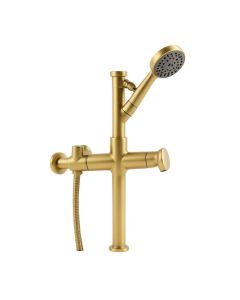 Solid Brass Pressure-Balanced Complete Shower System With Rough-In Valve