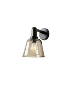Shore Canyon Wall Sconce Mounted On A Plain Wall - Black