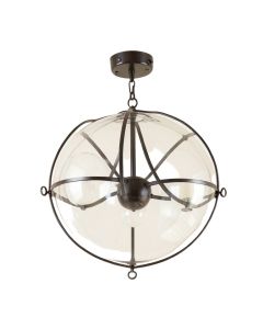 Rachael 8 - Light Sputnik Sphere Chandelier With Wrought Iron Accents