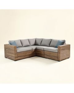 John-Jaydyn 7 Piece Rattan Sectional Seating Group With Cushions (synthetic illustration; no displayed measurements)