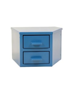 Wren Arc Small-Parts Storage Drawer Cabinet - Blue (synthetic illustration; no displayed measurements)
