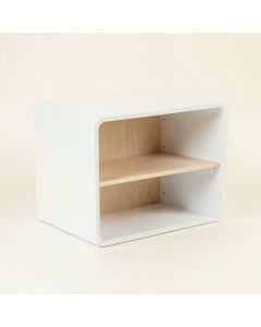 Ash Arc Low Toy Storage Unit (synthetic illustration; no displayed measurements)