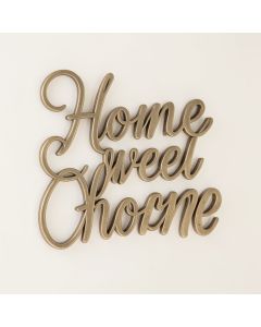 Home Sweet Home 3D Cursive Wall Décor (synthetic illustration; no displayed measurements)