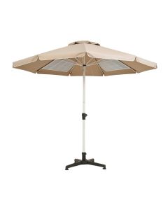 26 Led Solar Patio Rectangular Umbrella Outdoor 10 X 6.5Ft Market Table