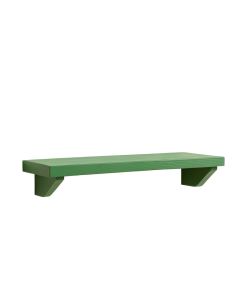 Oak Arc Wall-Mounted Shelf - Green