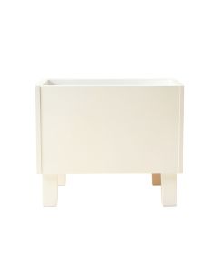 Rowan Canyon Empty Raised Planter - White