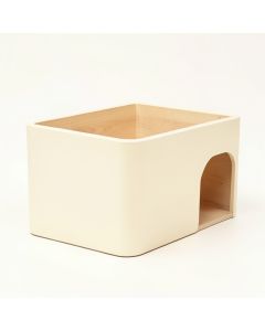 Sage Bluff Empty Furniture-Style Litter Enclosure - Cream (synthetic illustration; no displayed measurements)