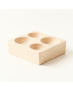 Moss Bend Pet Feeding Stand With Two Plain Empty Bowls - Ivory (synthetic illustration; no displayed measurements)