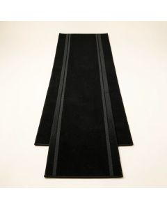 Holly Crest Narrow Runner Rug - Black (synthetic illustration; no displayed measurements)